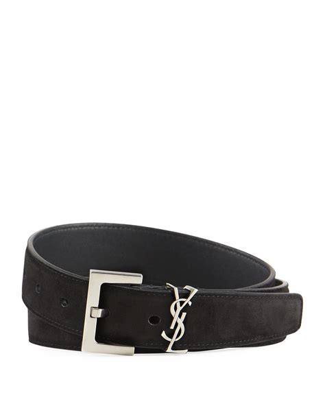 ysl mens western belt